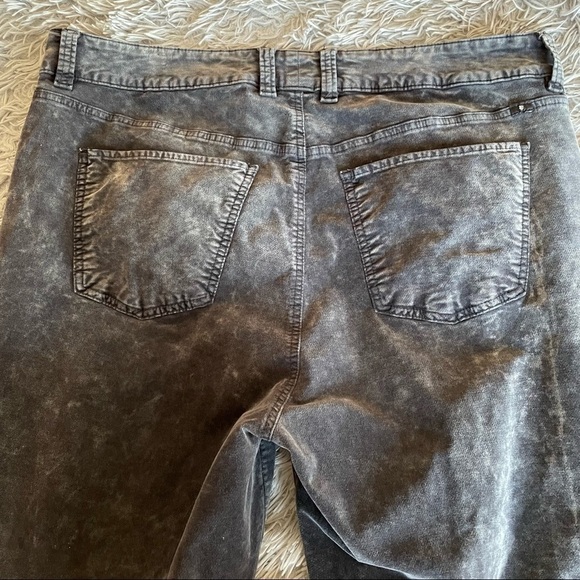 Lucky Brand Emma jegging velvet Grey Pants Size 20 - Picture 10 of 11